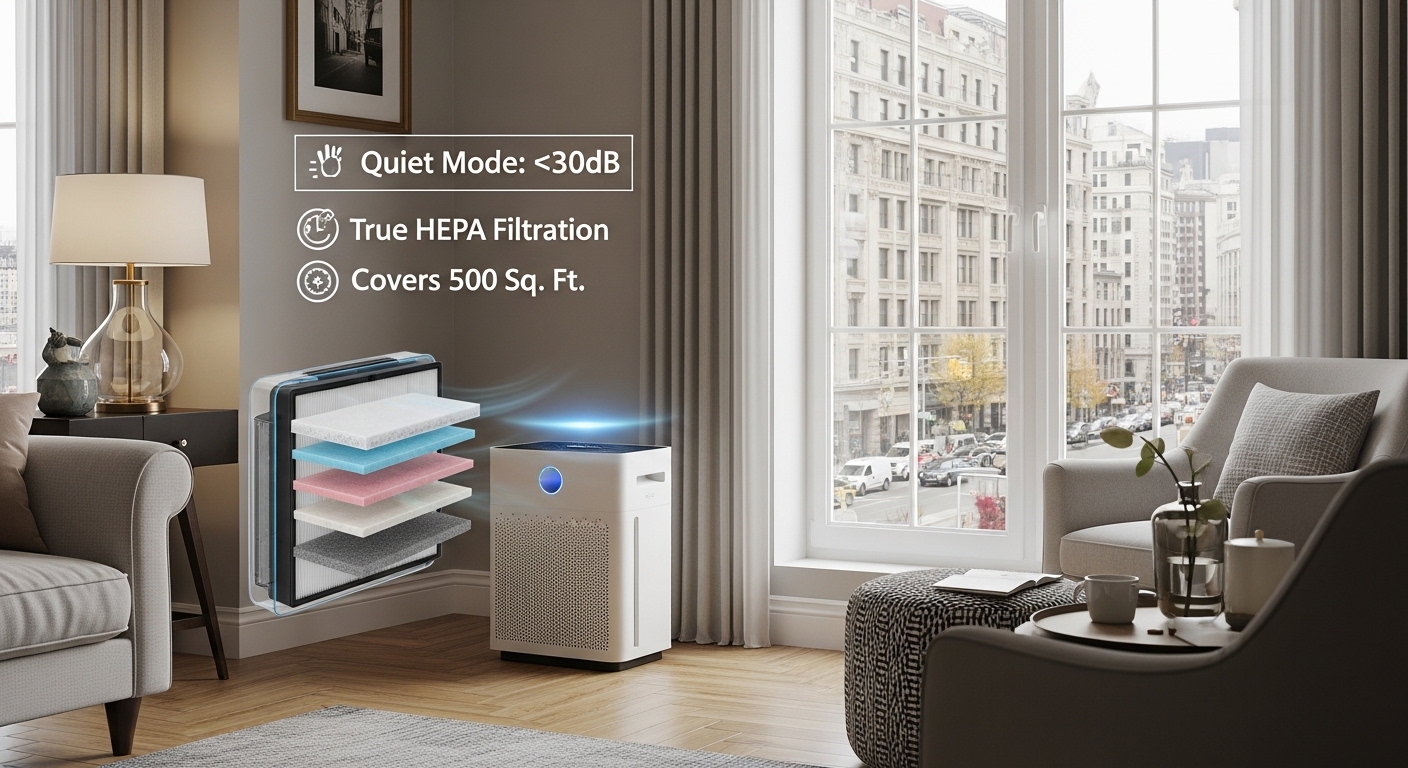 Top 5 Best Air Purifiers for Living Rooms — Quiet Mode, Real Filtration, and Room Coverage That Makes Sense