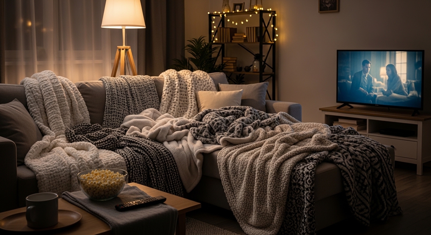 Top 5 Best Throw Blankets for Movie Nights — Soft Feel, No Shedding, and Washes Like New